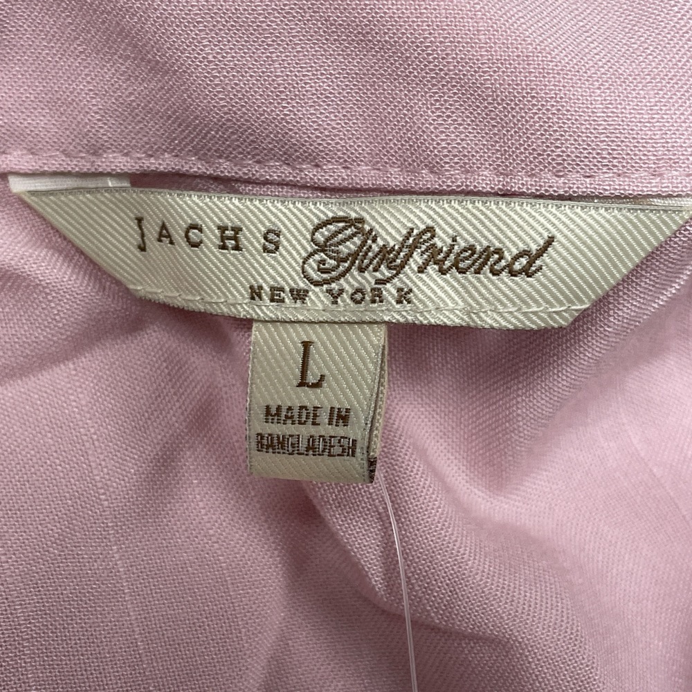 Jachs Girlfriend Womens L Blouse Pink Rayon e0031 - Picture 2 of 7
